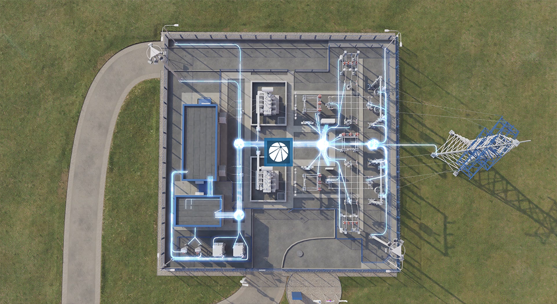 Visualization of the technological process of the substation 